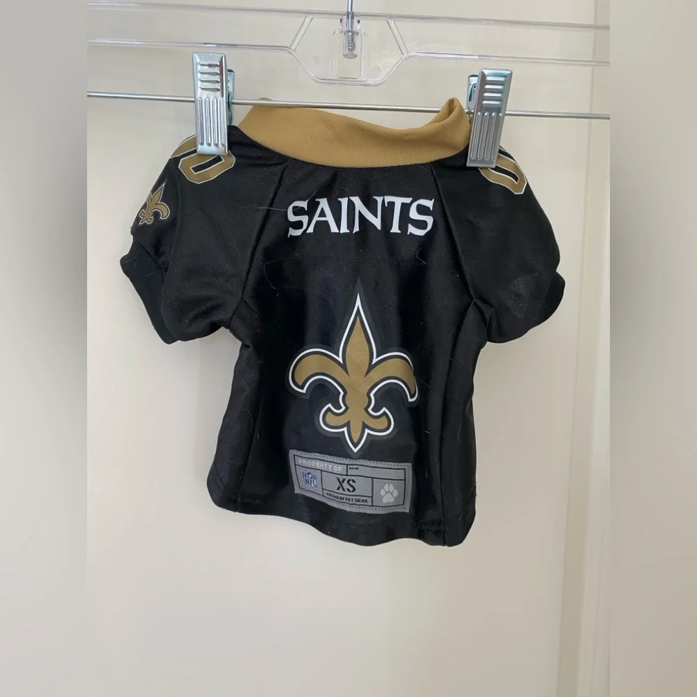 NFL Official New Orleans Saints  extra small pet jersey - Purrfect for kittens!
